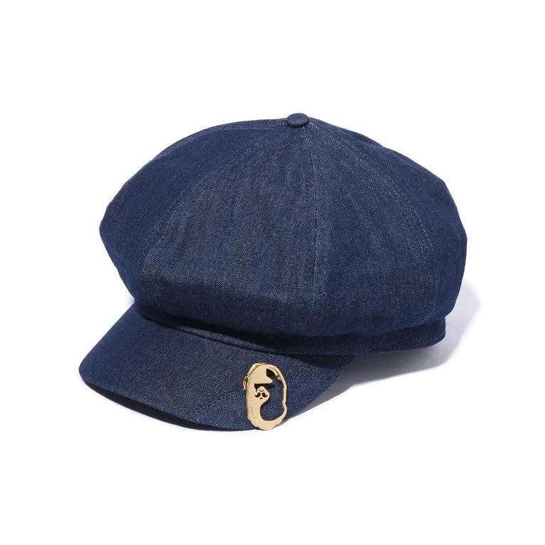 Bape Denim Newsboy Hat-0