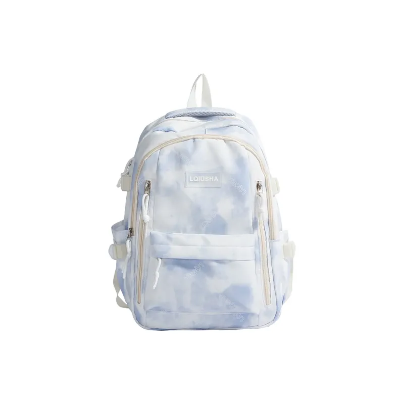 WXRX Nylon Fabric Backpack Women's Multicolor-12