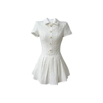 GUOZHEN Short Sleeved Dress Women's