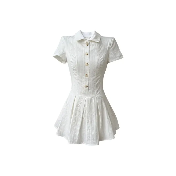 GUOZHEN Short Sleeved Dress Women's-0