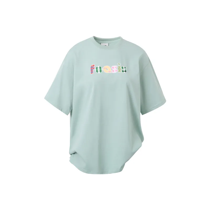 FOASIS Regular T Shirt Unisex Cream Green-1