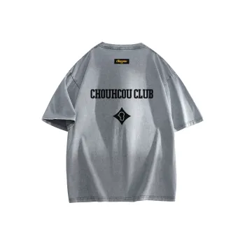 CHOUCHOUS Drop Shoulder Sleeve T Shirt Women's