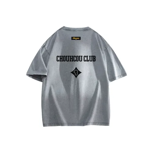 CHOUCHOUS Drop Shoulder Sleeve T Shirt Women's