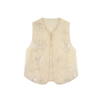 DianThia Vests Women's Apricot