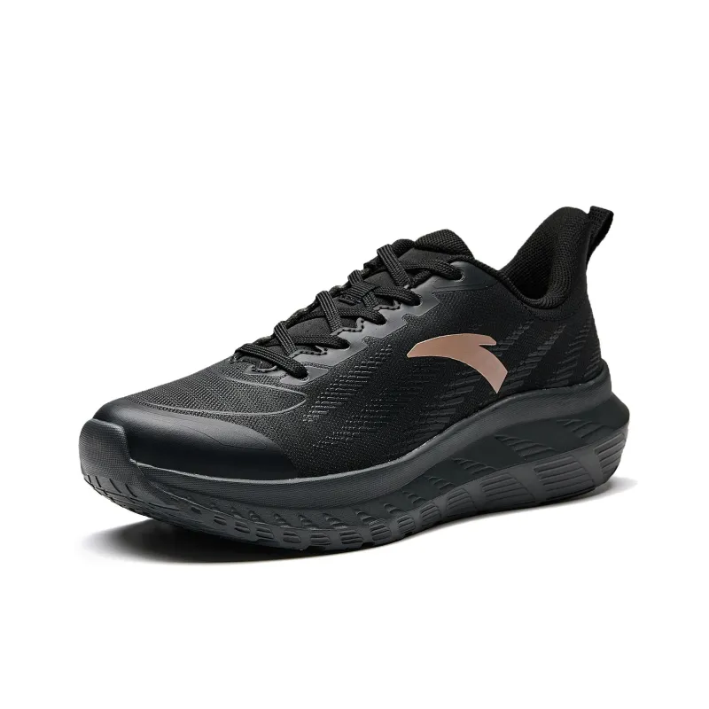 Anta Anti Slip Wear Resistant Low Top Casual Running Shoes Women's Black-1