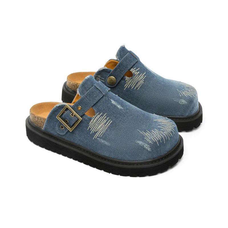 Year By Year Rubber Sole Slip Resistant Closed Toe Slippers Unisex-9