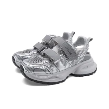 FOXER Abrasion Resistant, Breathable, Lightweight Low Top Casual Shoes Women's Beige/Silver/Gray