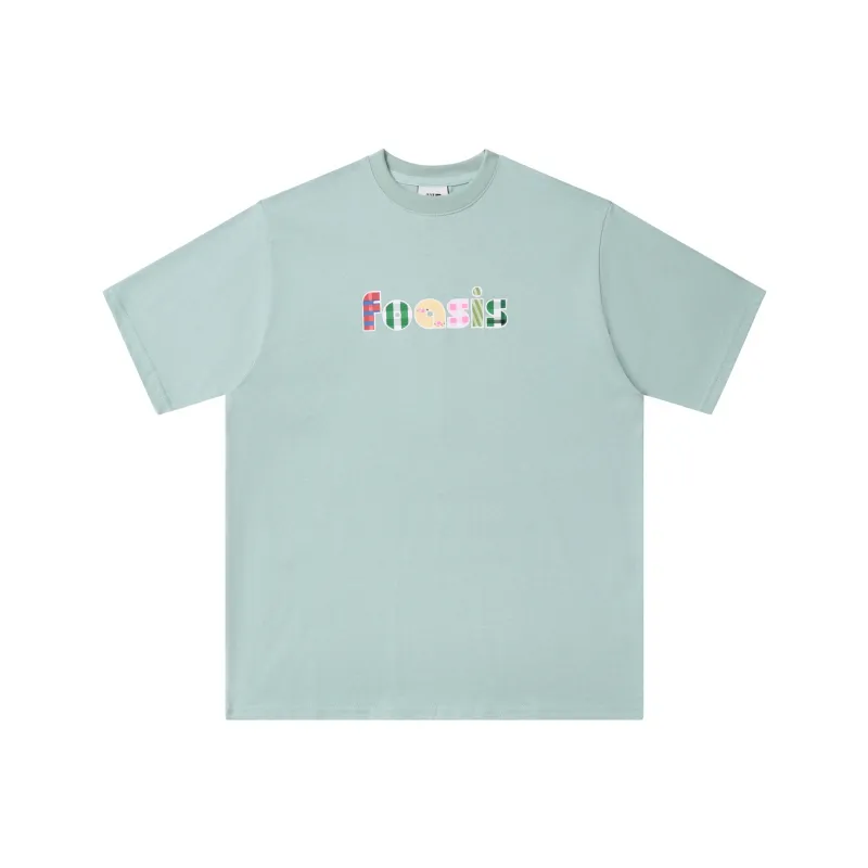 FOASIS Regular T Shirt Unisex Cream Green-0