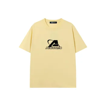 YK&YB T Shirts Unisex Light Yellow