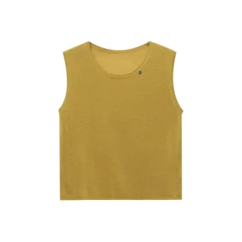 CHARM PICK Tank Tops Women's Yellow