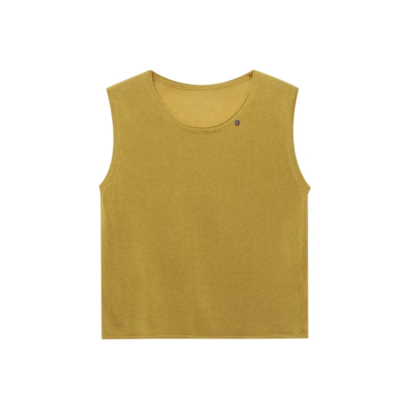CHARM PICK Tank Tops Women's Yellow-0