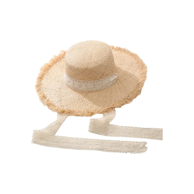 BOOLFEN Raffia Bucket Hats Women's-2