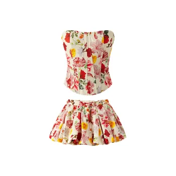 Pa33word Two Piece Skirt Sets Women's