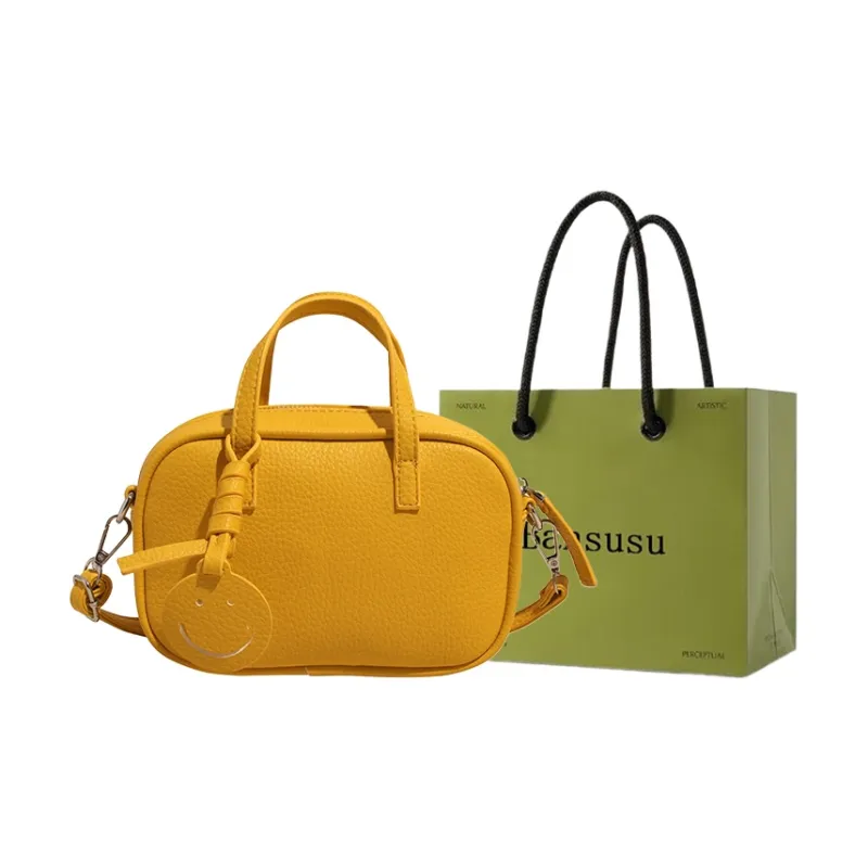 Bansusu PU Bowling Bag, Handbag Women's Multicolor-12