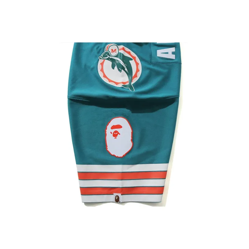 A BATHING APE X Mitchell & Ness Nfl Miami Dolphins Legacy Jersey-4