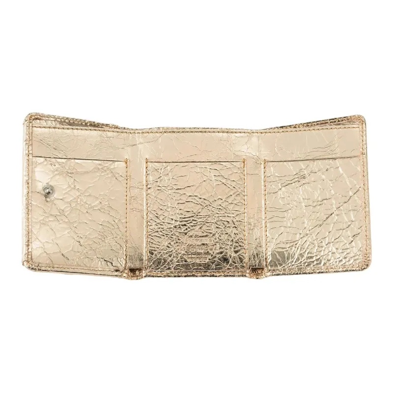 Vivienne Westwood Leather Wallet Unisex Gold-3