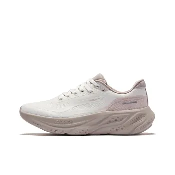 Erke Abrasion Resistant Breathable Low Top Casual Running Shoes Women's Microcrystal White Yam Gray