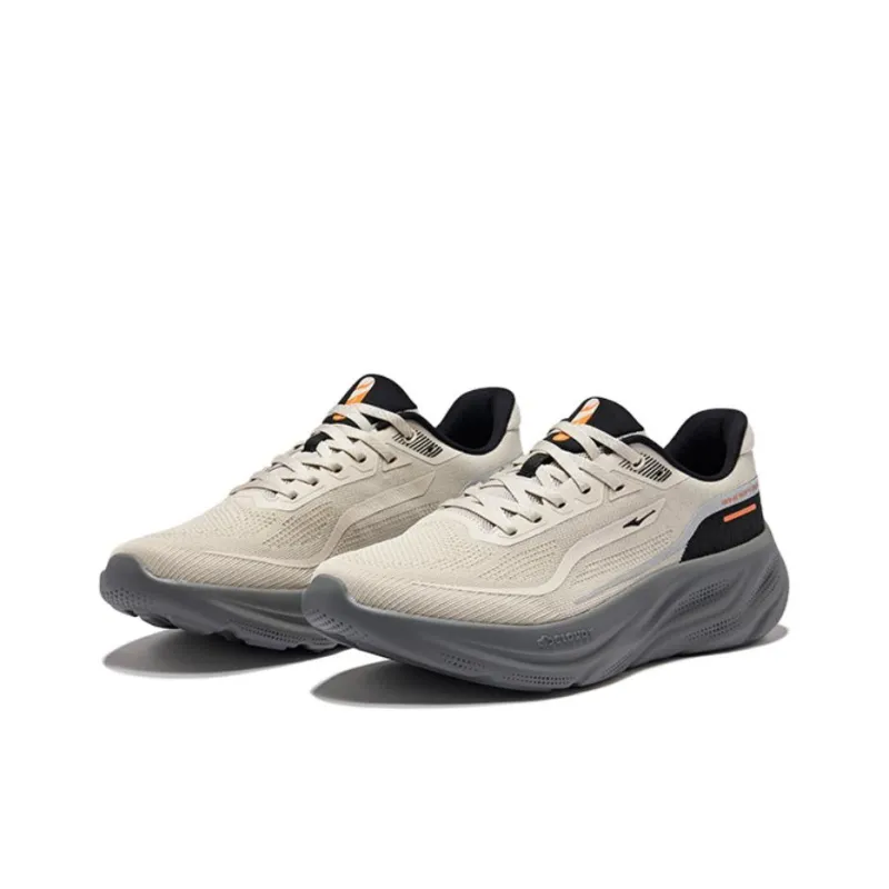 Erke Shock Absorbers With Slip Resistant Features Low Top Sprint Running Shoes Men's Gray-1