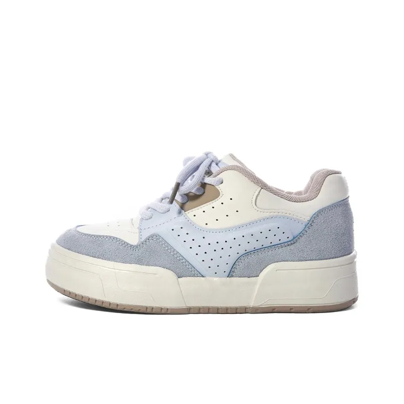 The New Age Family Low Top Skateboard Shoes Women's Light Blue-0