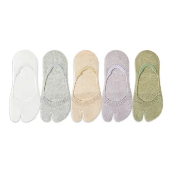 AUGUST No Show Socks Women's 5 Pack