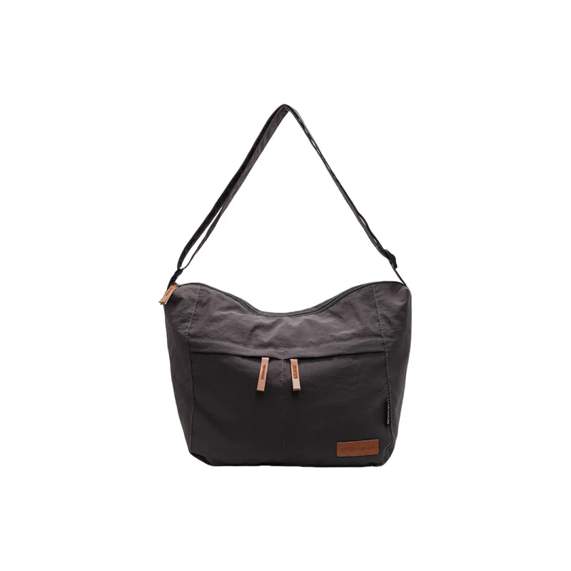 BUBM Fabric Shoulder Bag, Crossbody Bag Women's Black/Ecru/Dark Gray/Green/Khaki/Brown-12