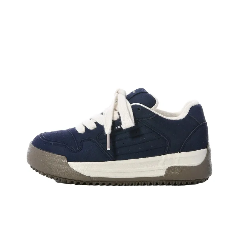 The New Age Family Low Top Skateboard Shoes Women's Dark Blue-0