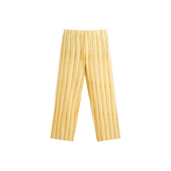 ZARA Casual Pants Men Yellow