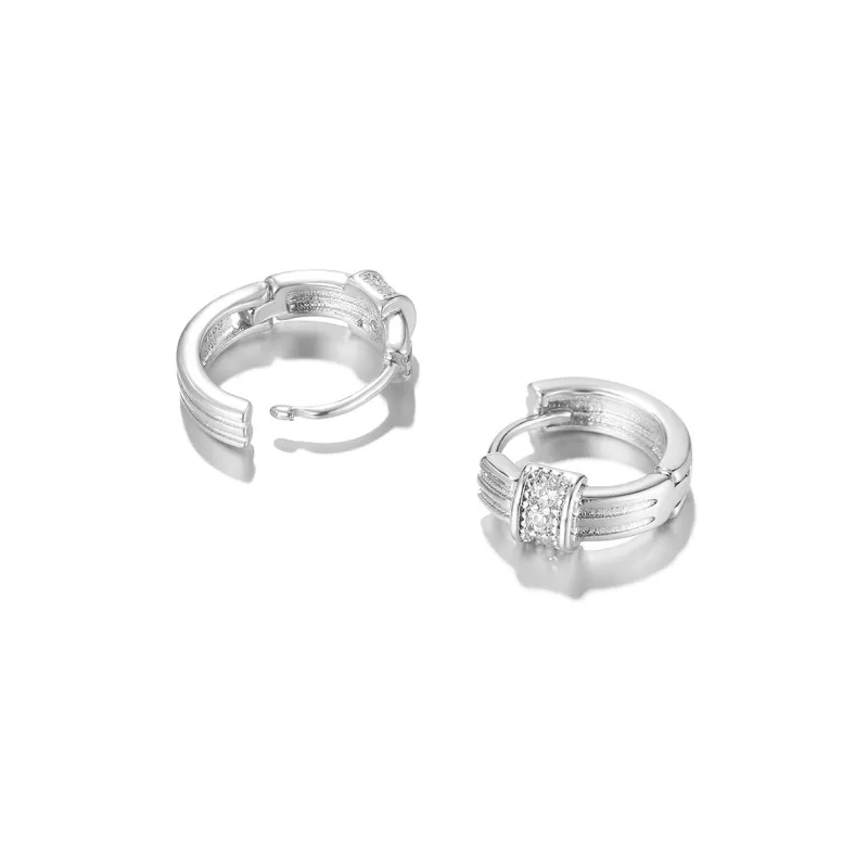 Clect Synthetic Cubic Zirconia Earrings Women's-2