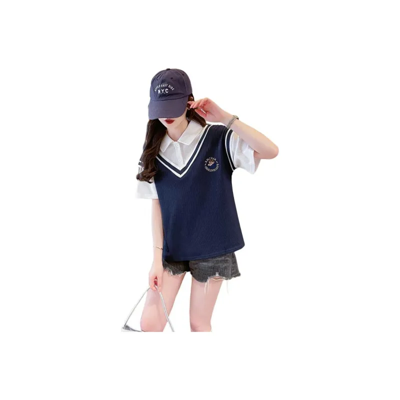 GOSO Drop Shoulder Sleeve T Shirt Women's-7