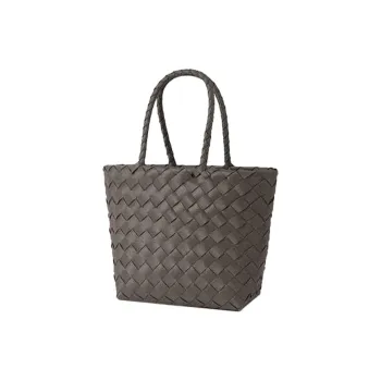 MUJI Polyethylene Handbag Women's Gray/Black/Pink
