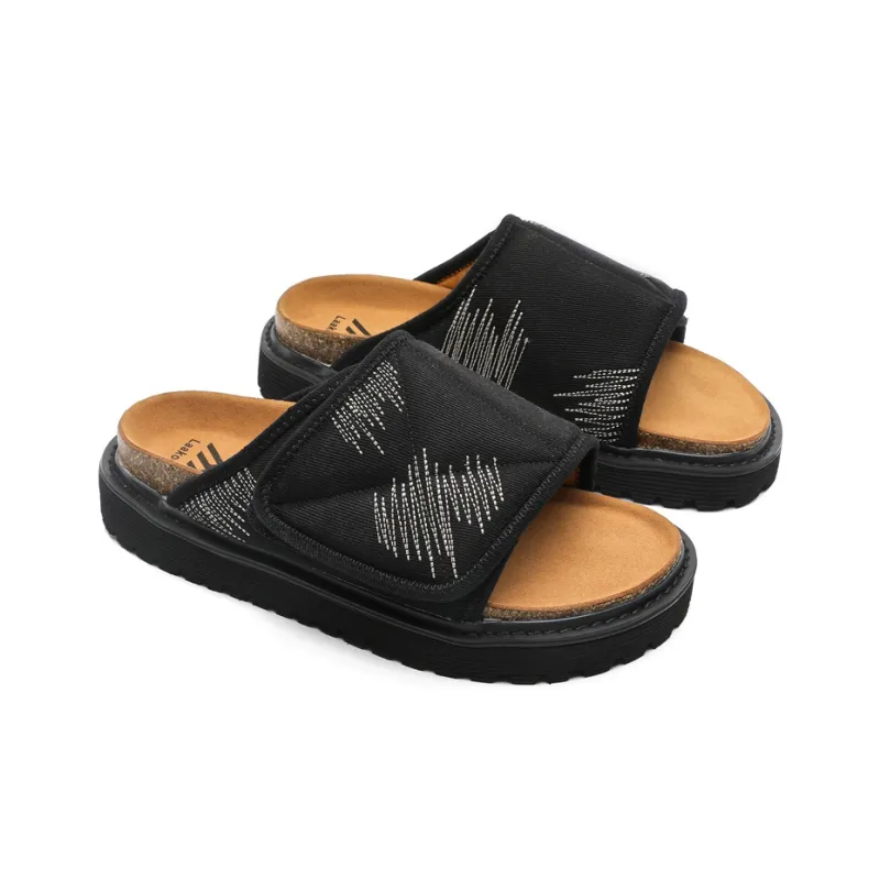 Bellum Han Rubber Sole Quiet Slip Resistant Slide Slippers Unisex-4