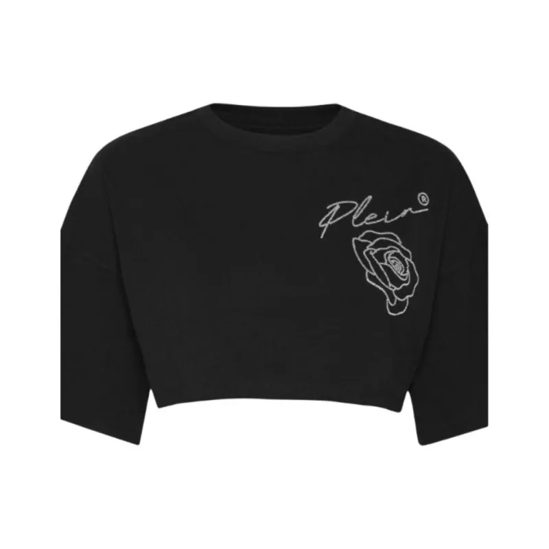 PHILIPP PLEIN Roses Crop Top-4