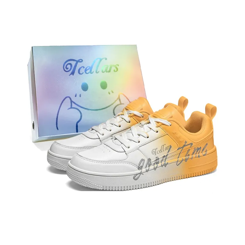 TCELLARS Skateboard Shoes Unisex Low Top White-54