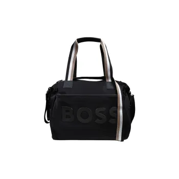 HUGO BOSS Polyester One Shoulder Handbag Unisex Black