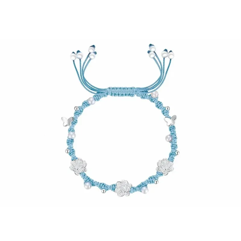 CHINA GOLD 999 Fine Silver Bracelets Women's-4