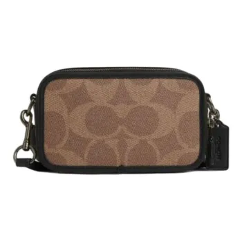 COACH Wyatt Coated Canvas Shoulder Bag, Crossbody Bag Trumpets Men's Tan