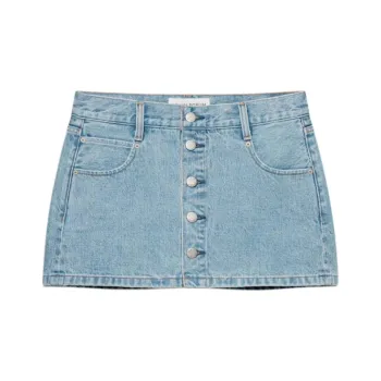 ARITZIA SS25 Denim Forum The Gisele Micro Denim Skirt Denim Short Skirts Women's