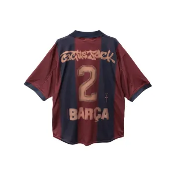 Nike Fc Barcelona X Cactus Jack Retro 2000/01 Home Skeleton Jersey