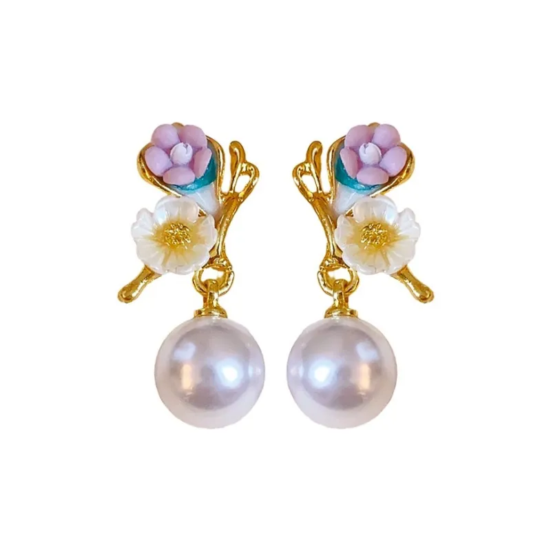 FEO Faux Pearl Earrings Women's-0