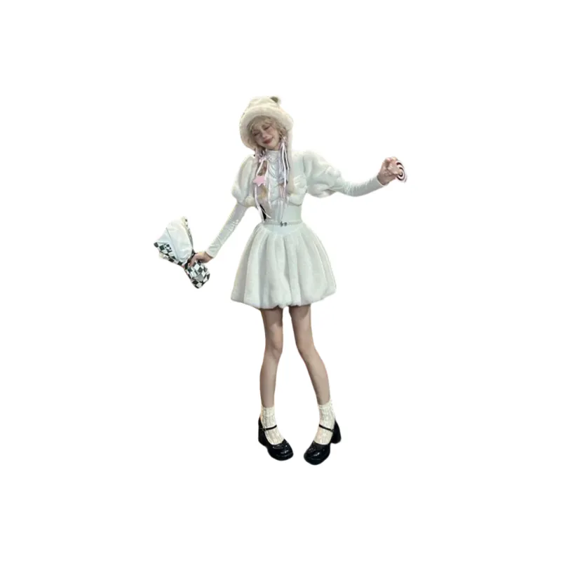 MDEHT Lolita Dresses Women's White-0