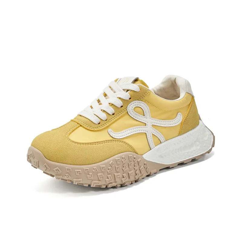La Chapelle Wear resistant, Lightweight, Breathable, And Non slip. Low Top Casual Shoes Women's Lemon-1