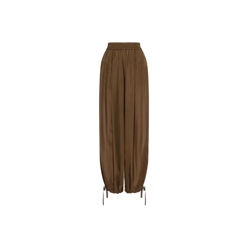 PHILOSOPHY DI LORENZO SERAFINI Silk Tapered Trousers-0