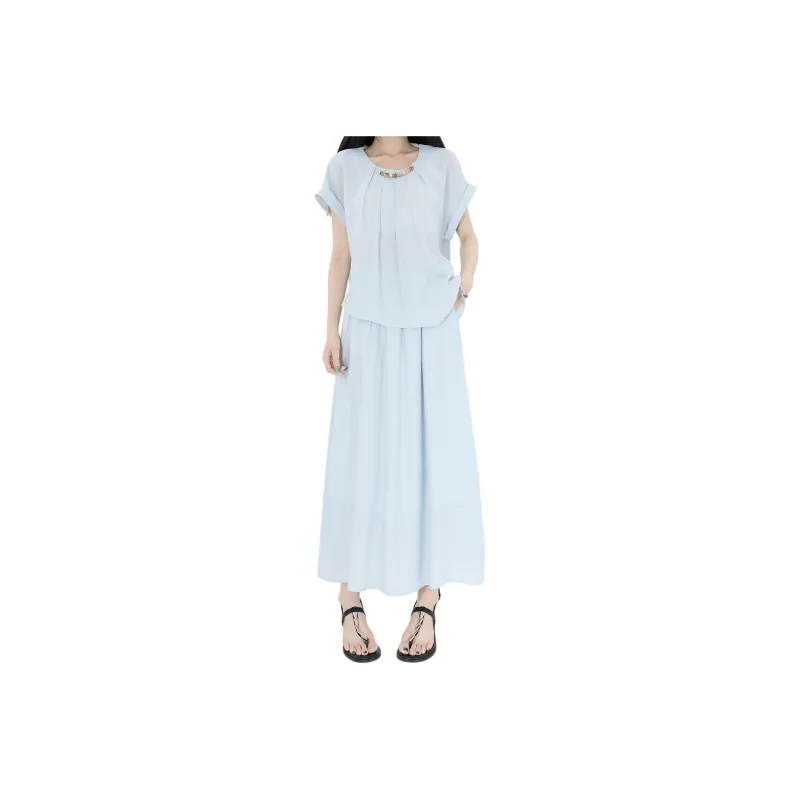 Kazakhstan Two Piece Skirt Sets Women's-0