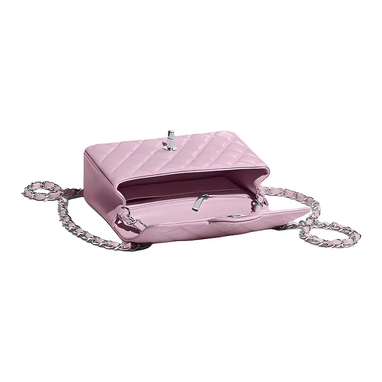 CHANEL Classic Flap CF Sheepskin Chain Bag, Shoulder Bag, Crossbody Bag Women's Light Pink-2