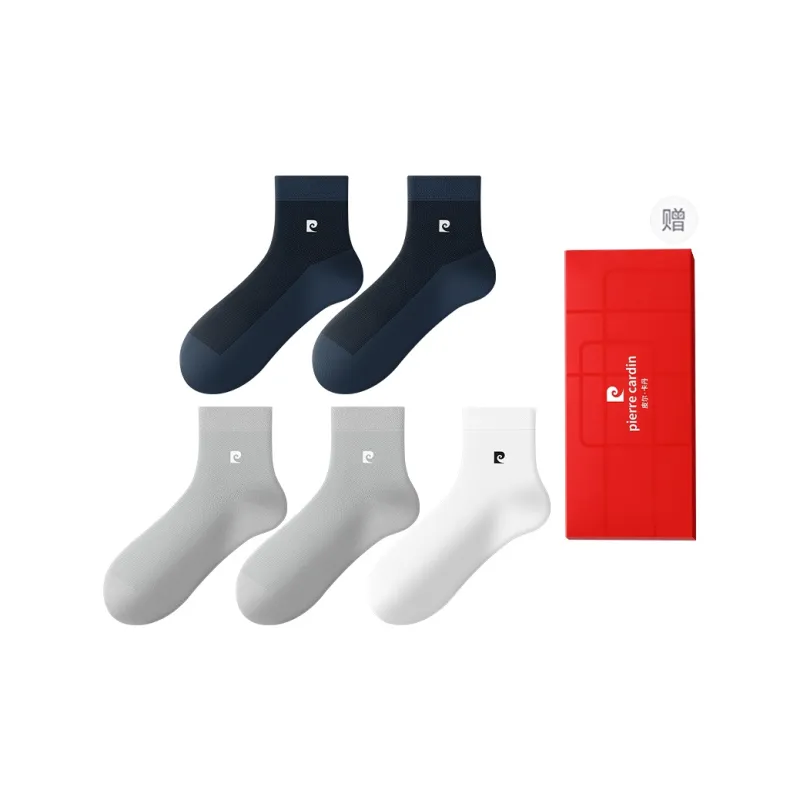 PIERRE CARDIN Mid Calf Socks Men's 5 Pack Box Included-3