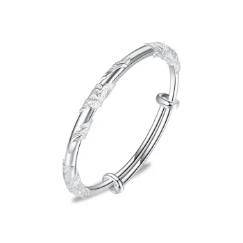 Fu Ru Ji S999 Fine Silver Bangles Women's