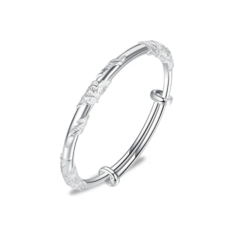 Fu Ru Ji S999 Fine Silver Bangles Women's-0