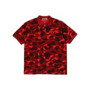 A BATHING APE Color Camo One Point Polo