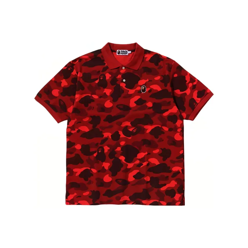 A BATHING APE Color Camo One Point Polo-4
