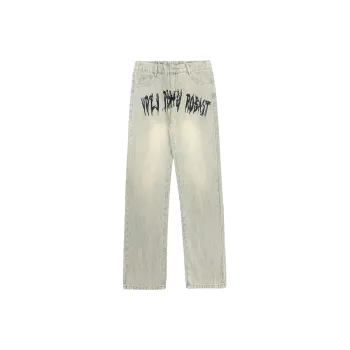 HKRXEC Jeans Men Ecru